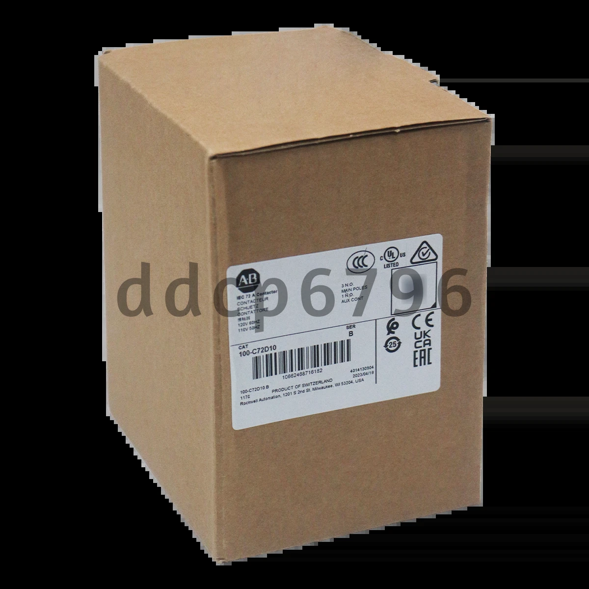 Allen-Bradley 100-C72D10/B 100-C IEC Contactor Screw Terminals 72A New Brand AB
Opens in a new window or tab