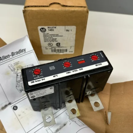 NEW ALLEN-BRADLEY 200A AMP TRIP UNIT 140U-KTD3-D20 SERIES A