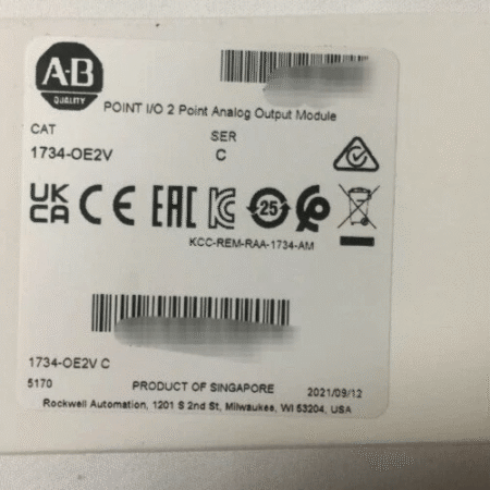 Allen Bradley 1734-OE2V SER C POINT I/O 2 Point Analog Output Module 1734OE2V