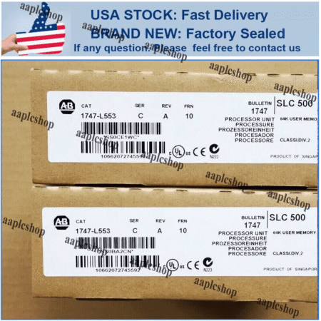 New Sealed AB 1747-L553 SER C SLC500 5/05 CPU Processor Unit 1747L553