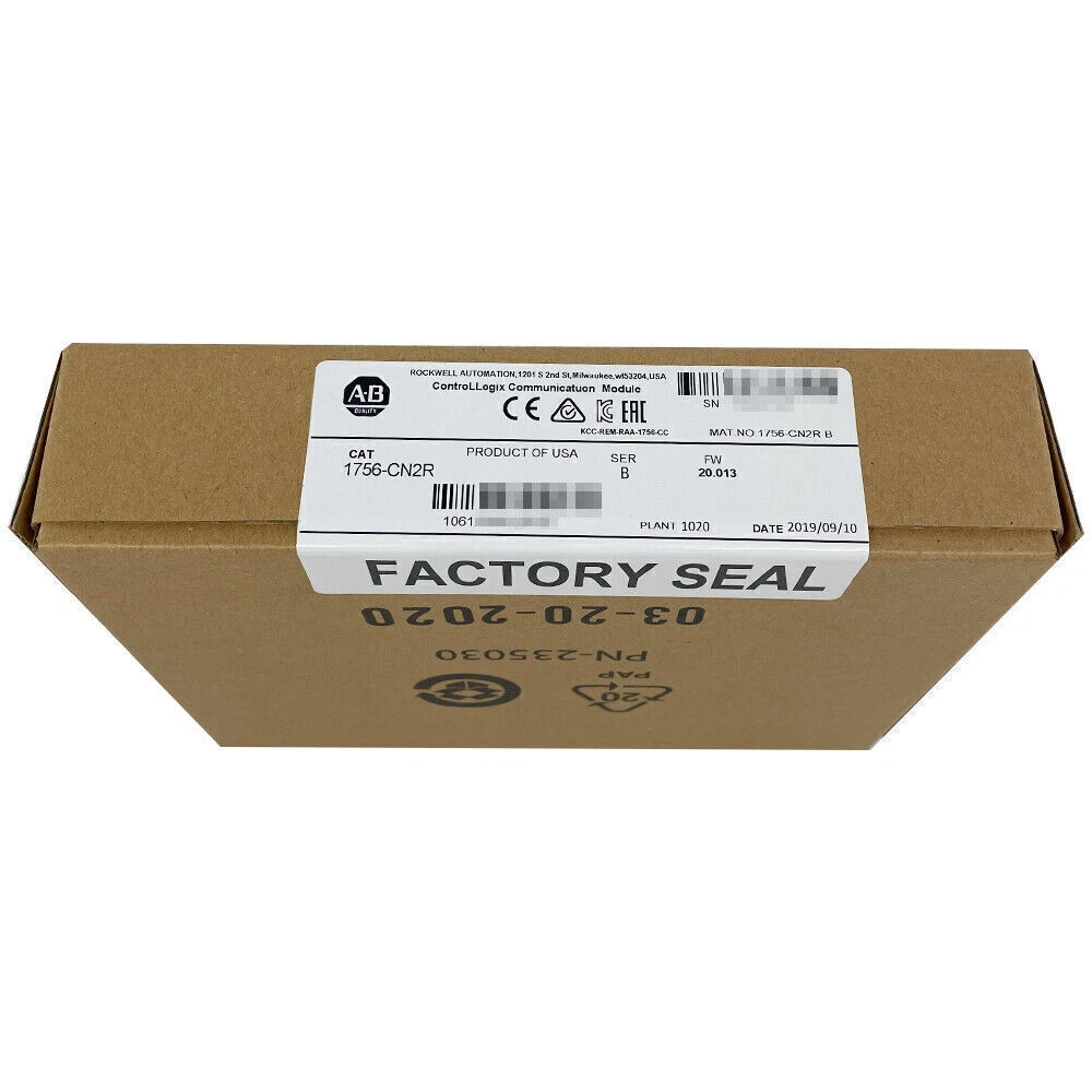 1 PCS AB 1756-CN2R Series B ControlLogix ControlNet Comm New & Sealed PLC
Opens in a new window or tab