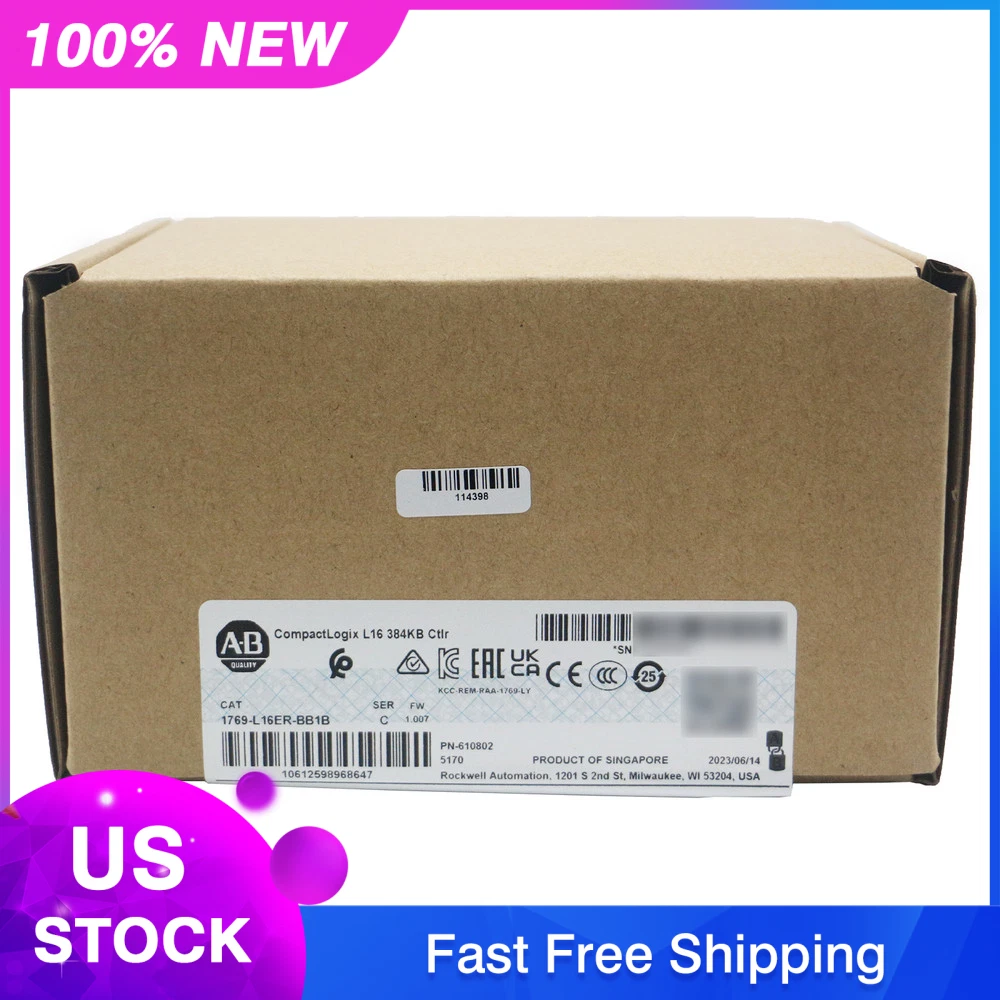 New Factory Sealed 1769-L16ER-BB1B Allen Bradley CompactLogix L16 Controller