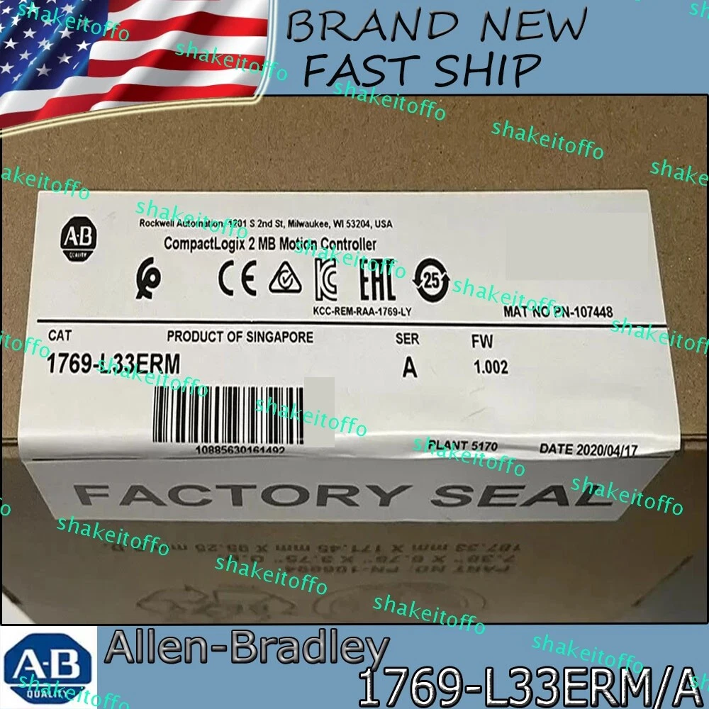 1769-L33ERM Allen-Bradley CompactLogix Controller《Priced To Sell》U.S. Seller Opens in a new window or tab