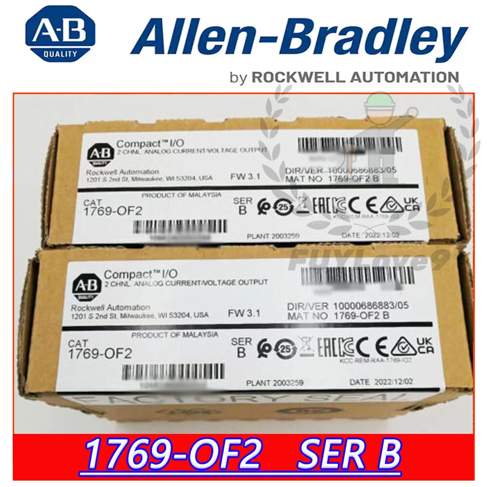 Factory Sealed Allen Bradley 1769-OF2 SER B Compact I/O Output Module Opens in a new window or tab