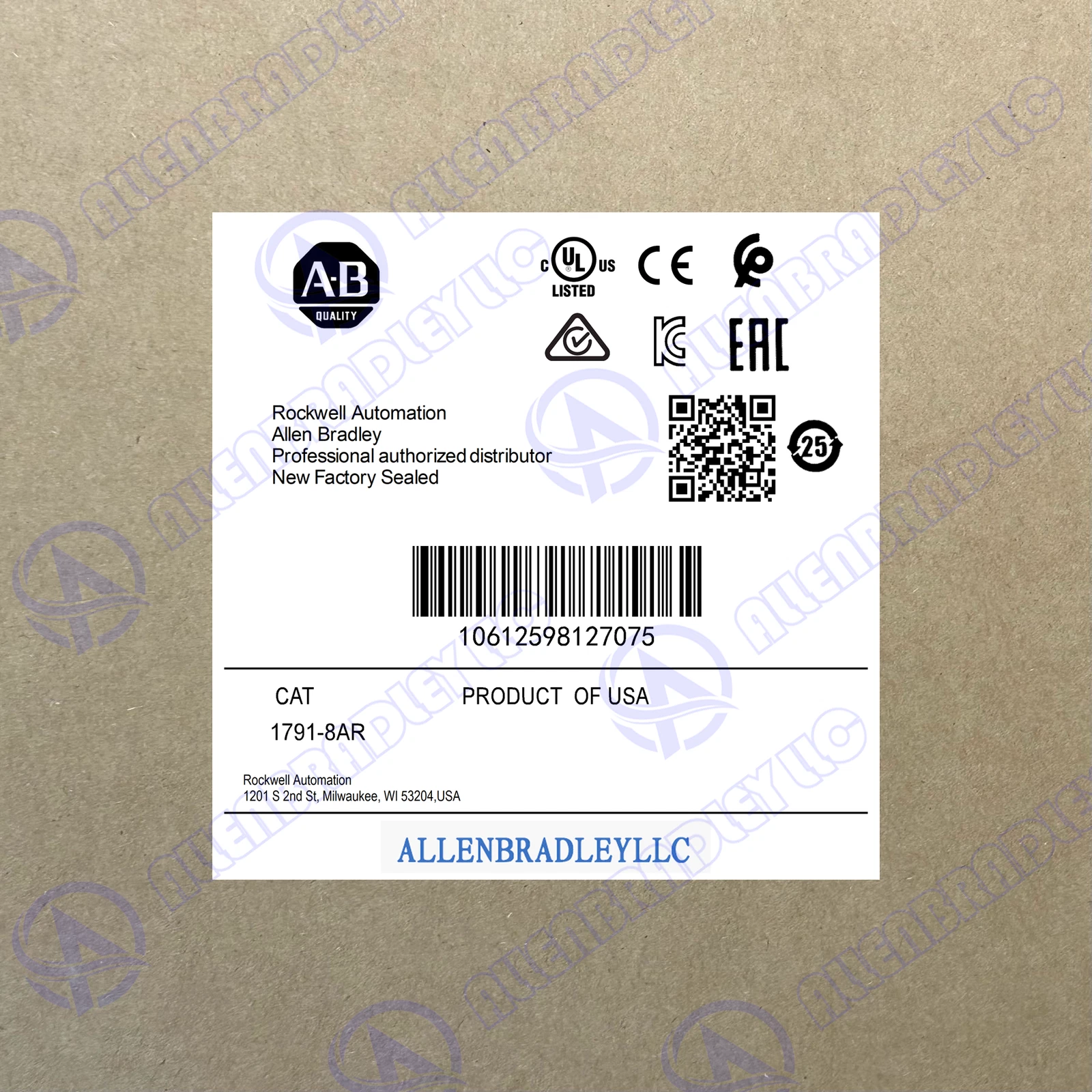 1791-8AR AB Input Module UPS Express Spot Goods 17918AR GQ
Opens in a new window or tab