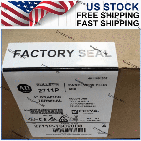 Allen-Bradley 2711P-T6C20D8 PanelView Plus 6 Graphic Terminal 2711PT6C20D8