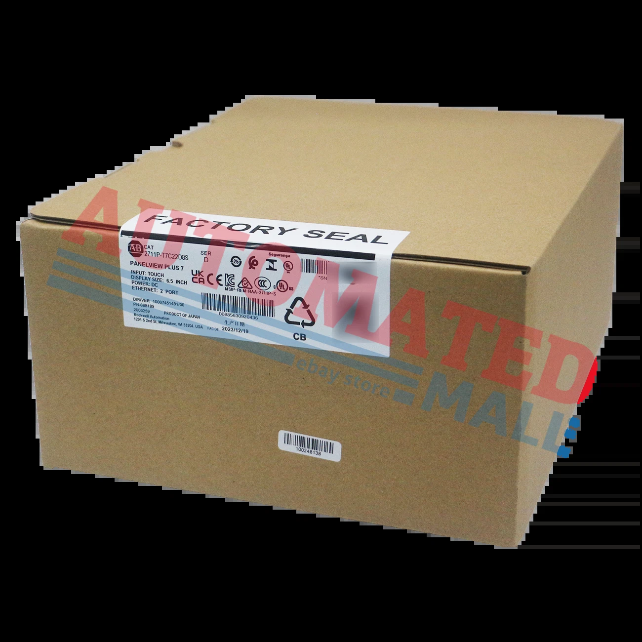 New Factory Allen-Bradley 2711P-T7C22D8S PanelView Plus 7 Standard 7 Terminal
Opens in a new window or tab