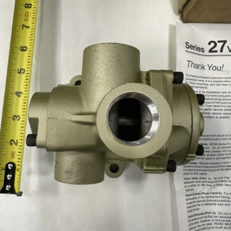Ross 2756A5001 Inline Mounted Poppet Pneumatic Valve, 3/4 Ports, 1-10 bar, New
Opens in a new window or tab