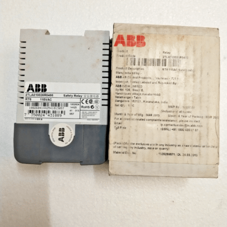 ABB 2TLA010026R0400 SAFETY RELAY RT6 115VAC (NEW OPEN BOX) FREE SHIPPING