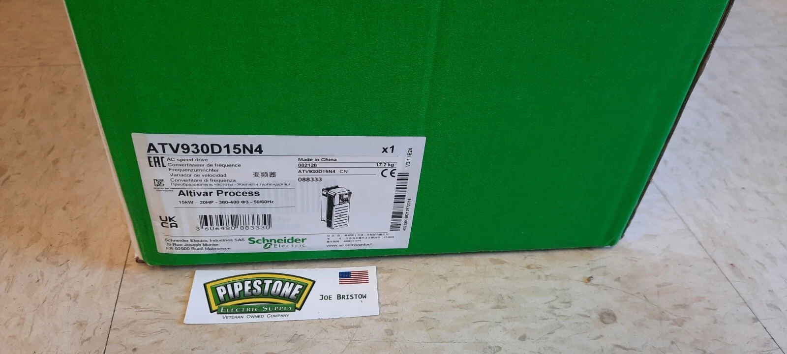 ATV930D15N4 Schneider "Factory Fresh " 20HP 380-480V 3-PH Kentucky Stock 2 380 480V 0
