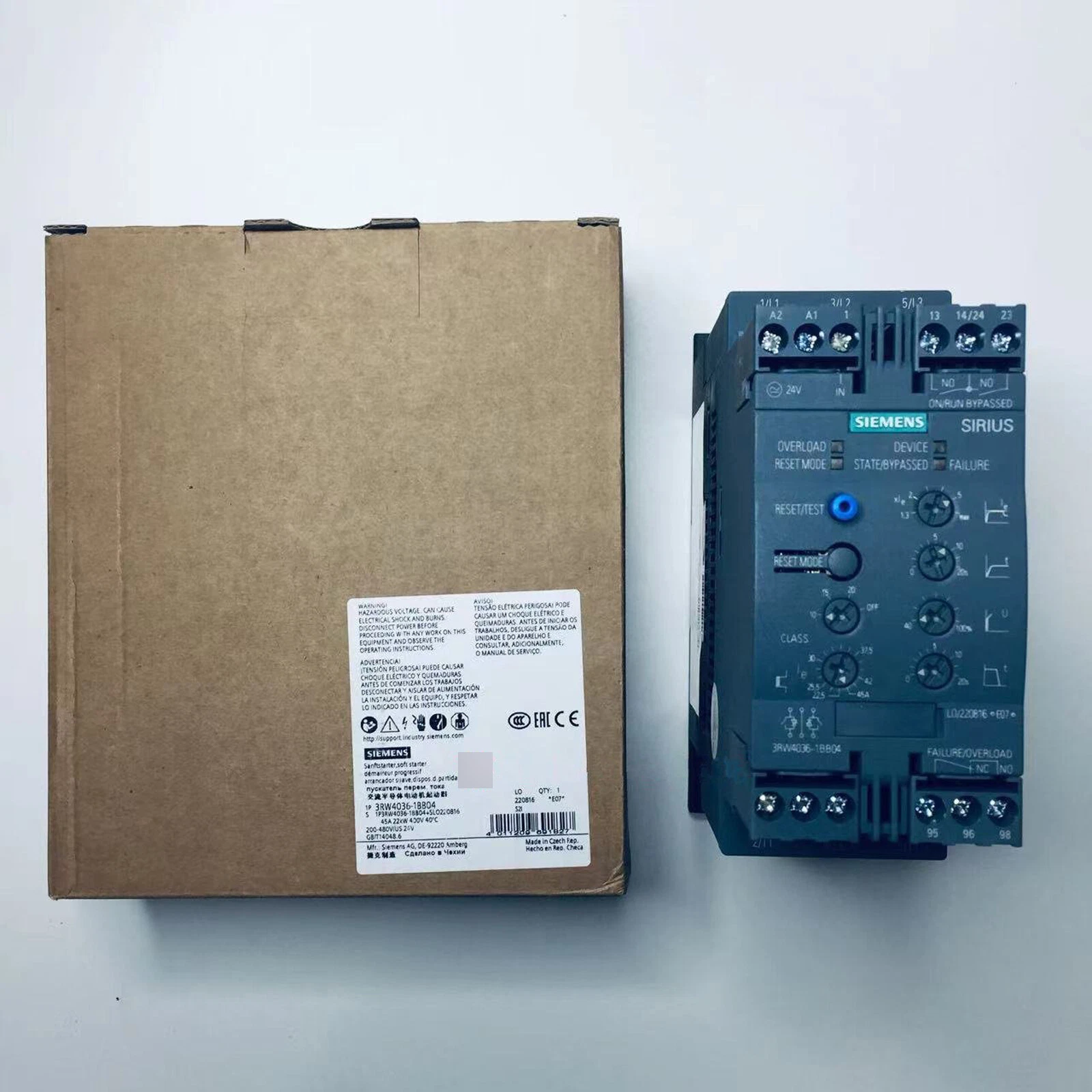 1PC NEW IN BOX Siemens soft starter 3RW4036-1BB04 quality assurance