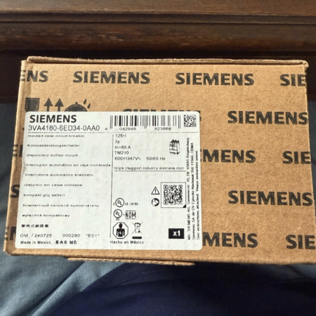 (1) NEW Siemens 3VA4180-6ED34-0AA0 3p 80a 65k Circuit Breaker - NEW IN BOX Opens in a new window or tab
