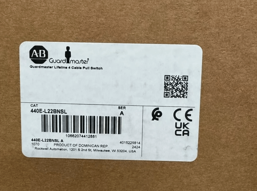 NEW 440E-L22BNSL GUARDMASTER LIFELINE 4 STAINLESS ROPE PULL SWITCH ALLEN BRADLEY 2 440E L22BNSL 0