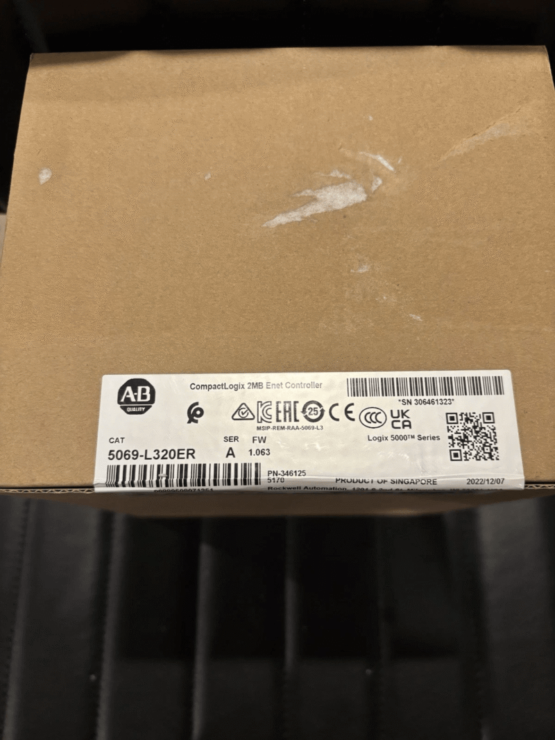New Sealed Allen Bradley 5069-L320ER Series A CompactLogix 5380 Controller