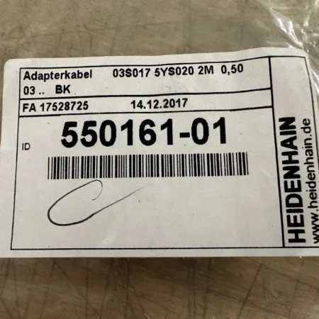 HEIDENHAIN adapter cable 0.50 meter ID# 550161-01 new sealed in bag