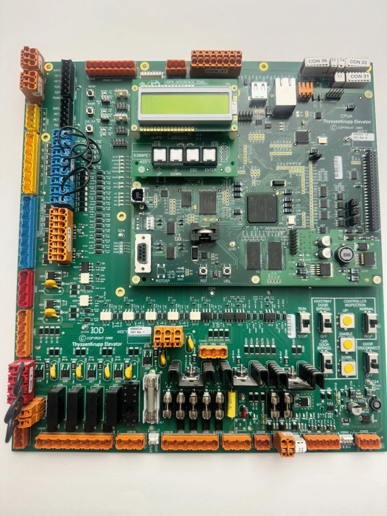 ThyssenKrupp 6300XE2-LF 2821 Rev. K IOD CPU Board 2 6300XE2 LF 0 1
