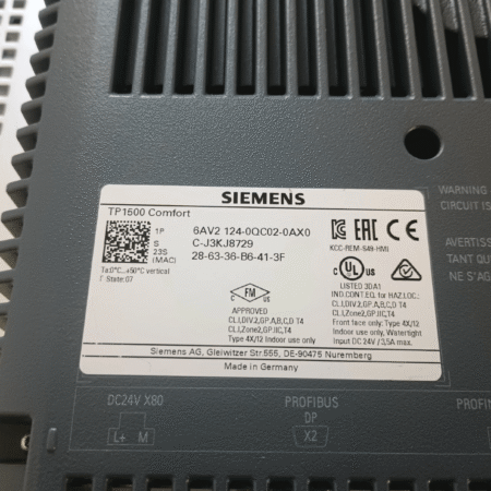 NEW LISTINGUsed for parts Siemens 6AV21240QC020AX0 15 inch Touch Panel