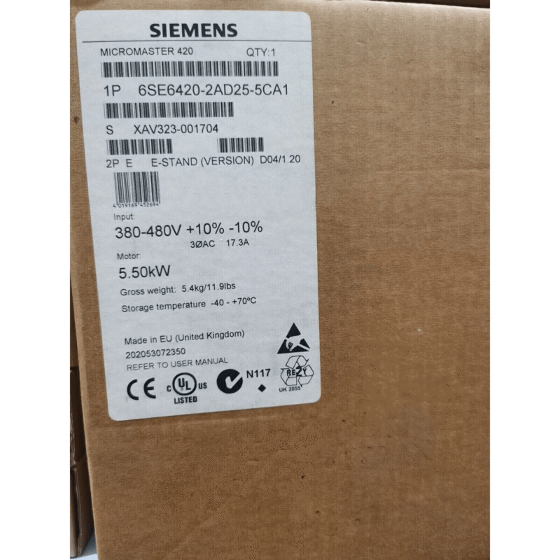 1PC Siemens 6SE6420-2AD25-5CA1 Inverter 6SE6 420-2AD25-5CA1 New