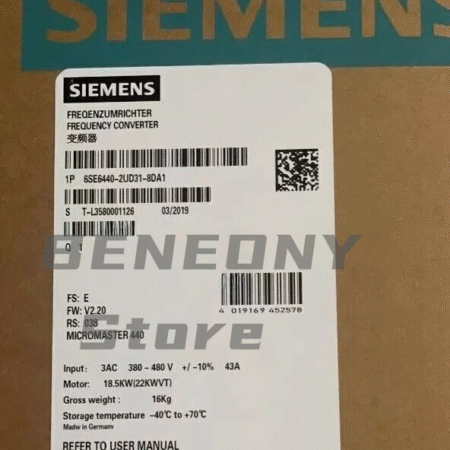 1PC New Original Siemens 6SE6440-2UD31-8DA1 6SE64402UD318DA1 Free Shipping
Opens in a new window or tab