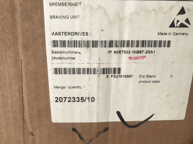 Sealed SIEMENS 6SE7032-1HB87-2DA1 6SE7 032-1HB87-2DA1 w/ plc NEW