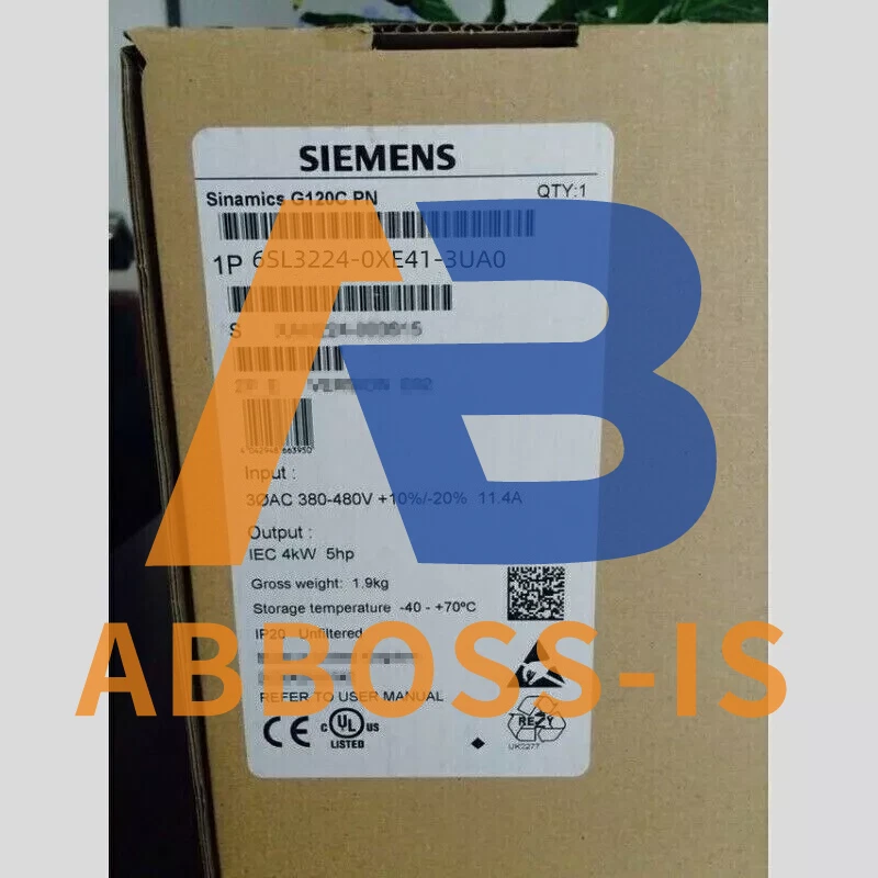 1x 6SL3224-0XE41-3UA0 New Siemens SINAMICS G120 6SL3224-0XE41-3UA0 Power Module