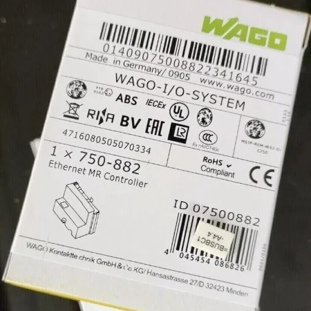 1 PCS 750-882 Ethernet MR Controller 750882 WAGO New In Box Brand