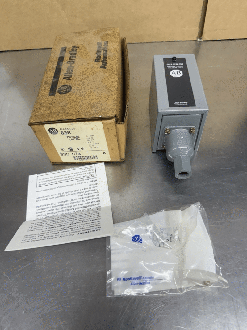 Allen Bradley Bulletin 836 Pressure Control Type 1 836-C7A New Old Stock