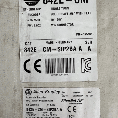 Allen Bradley ENCODER - 842E-CM-SIPBA - Ethernet IP **Brand New In Box**