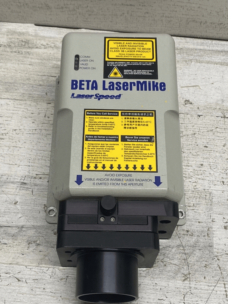 Beta LaserMike Laser Tool, Speed 9000-306 24 Volt 85359, Works
