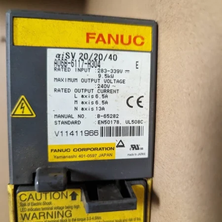 A06B-6117-H304 aiSV 20/20/40 FANUC Servo Amplifier Module A06B6117H304E