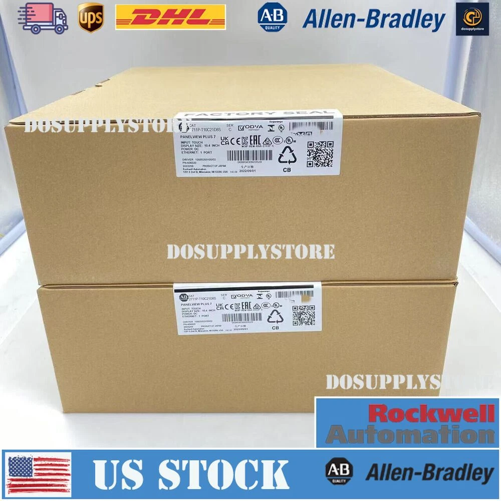 Factory Sealed AB2711P-T10C21D8S 2711PT10C21D8S HMI PanelView Plus 7 USA！
Opens in a new window or tab