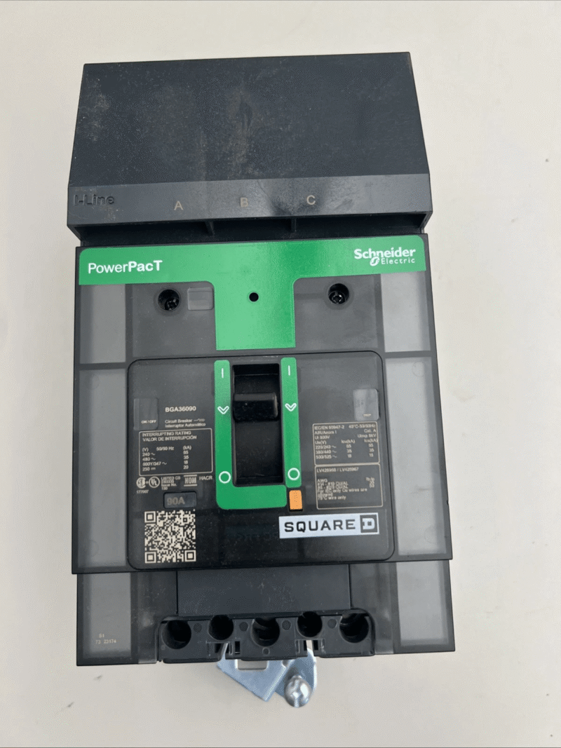 SQUARE D BGA36090 3 POLE 90 AMP 600V 35KA BGA CIRCUIT BREAKER “NEW”