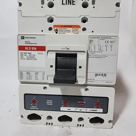 USED CUTLER HAMMER HLD 65K CAT.HLD3600F 600AMP 3POLE