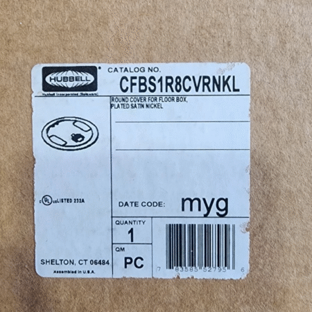 BRAND NEW Hubbell CFBS1R8CVRNKL Round Cover For Floor Box Plated Satin Nickel
Opens in a new window or tab