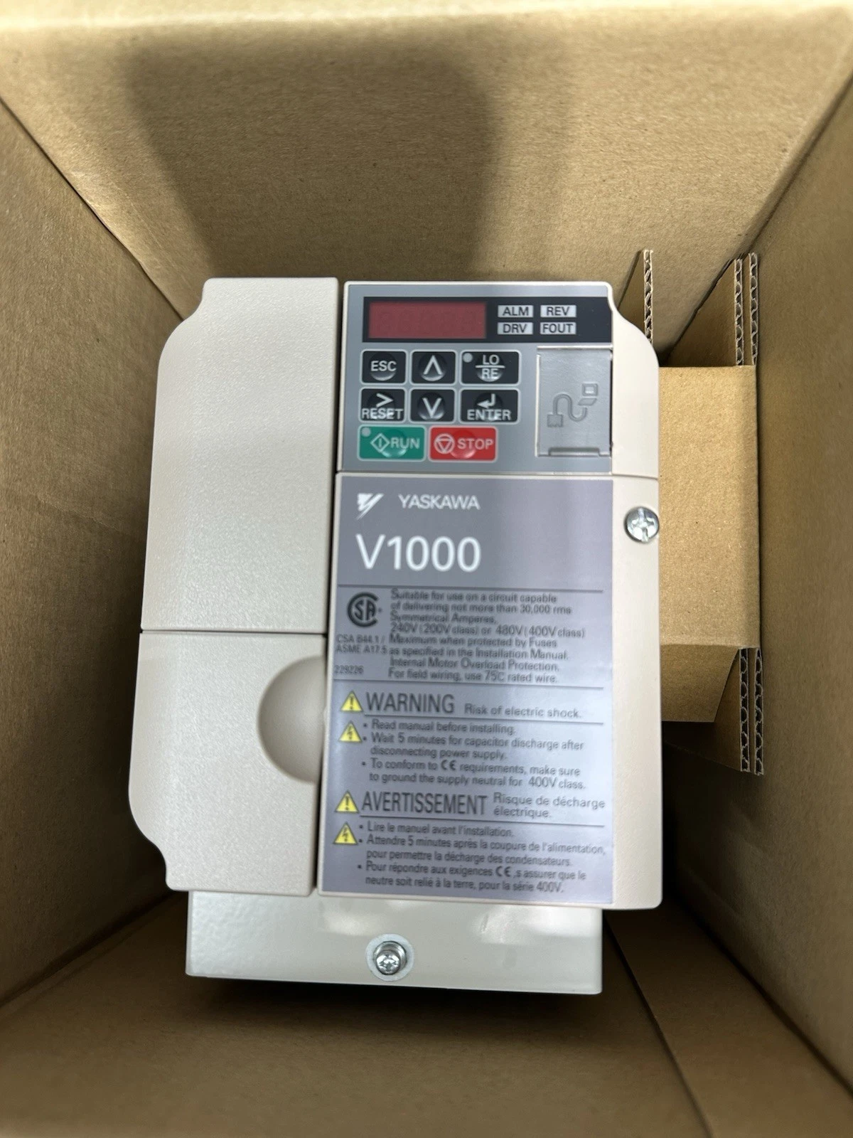 Yaskawa Variable Frequency Drive CIMR-VU4A0005FAA
Opens in a new window or tab 2 CIMR VU4A0005FAA 0
