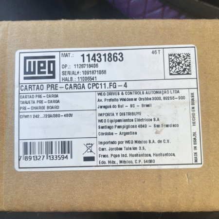 WEG CPC11.FG-4 Pre Charge Board 11431863
Opens in a new window or tab