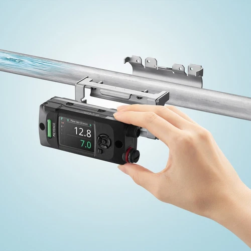 KEYENCE FD-H10 Clamp-on flow meter 1/4” & 3/8" Pipe & FD-HCB2 Power Cable
