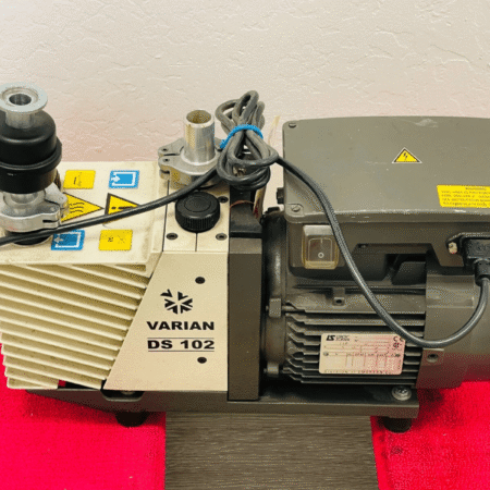 Varian DS-102 Rotary Vane Pump w/ Leroy Somer LS LS80PR Motor / USED - FREE SHIP