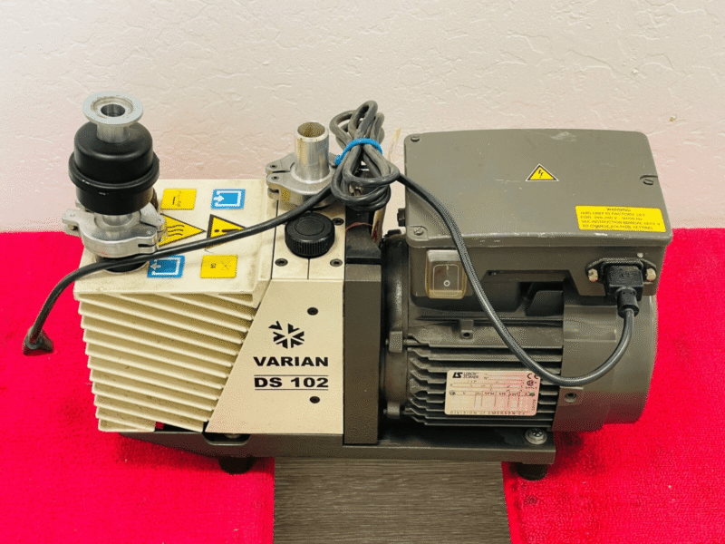 Varian DS-102 Rotary Vane Pump w/ Leroy Somer LS LS80PR Motor / USED - FREE SHIP