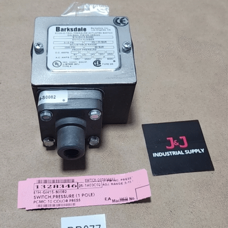 *NEW* Barksdale E1H-GH15-S0082 Econ-O-Trol Pressure Switch .5-15Psi + Warranty!