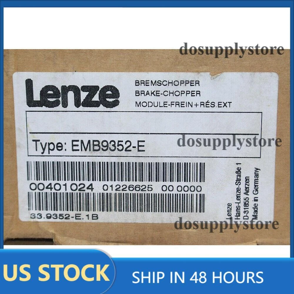 NEW LENZE EMB9352-E BRAKE CHOPPER 1PC
Opens in a new window or tab