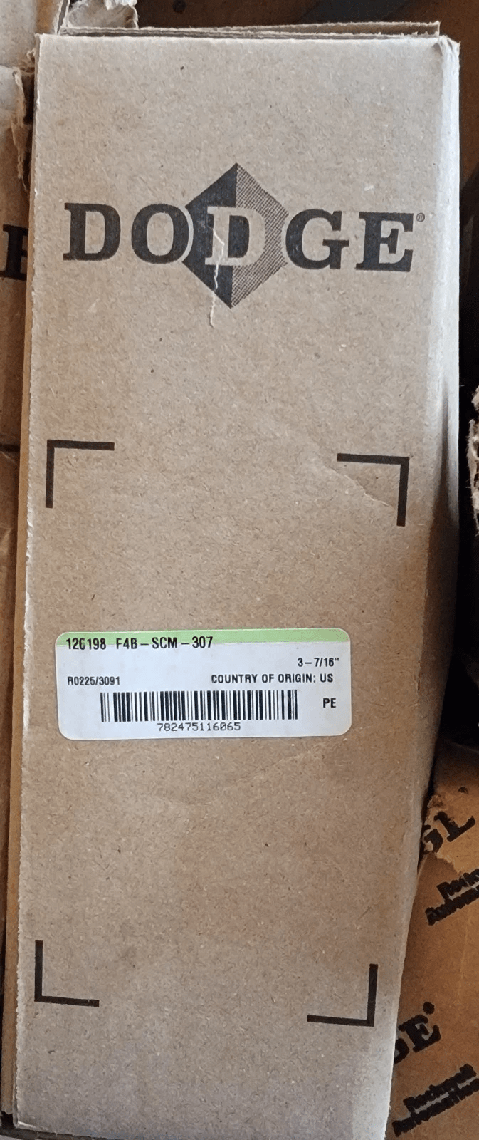 Dodge F4B-SCM-307 4-Bolt Flange Mount Ball Bearing 1 Dodge F4B-SCM-307 4-Bolt Flange Mount Ball Bearing