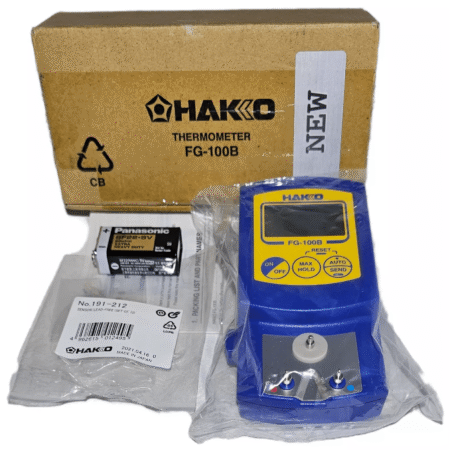 HAKKO FG100B-03 Solder Tip Thermometer with sensors and battery, NEW