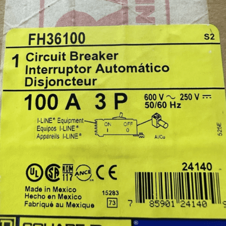 Square D FH36100 circuit breaker new in box