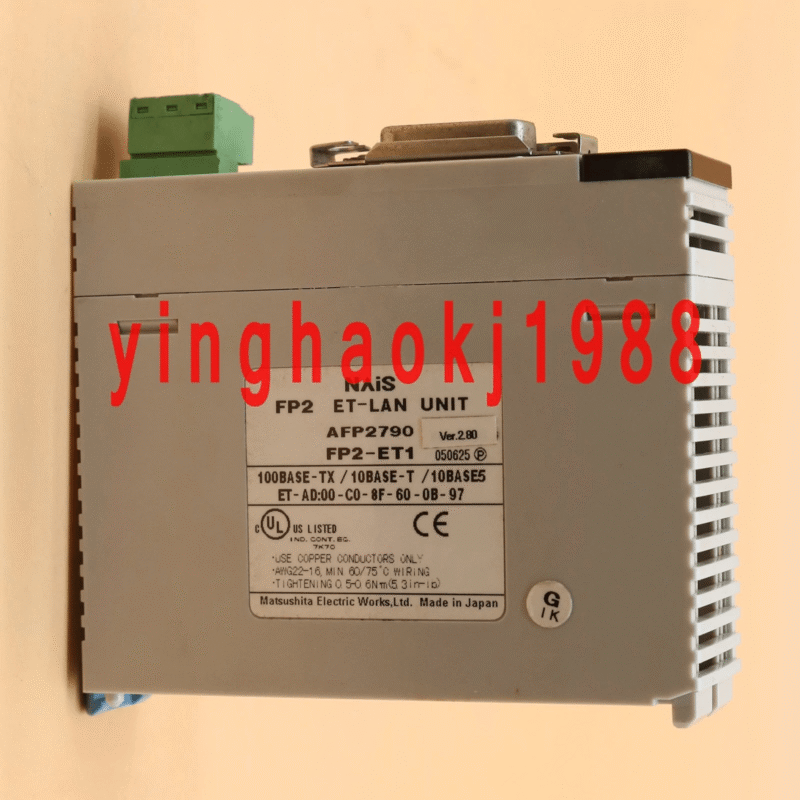 Used For Panasonic NAIS FP2 ET-LAN UNIT AFP2790 FP2-ET1 Tested