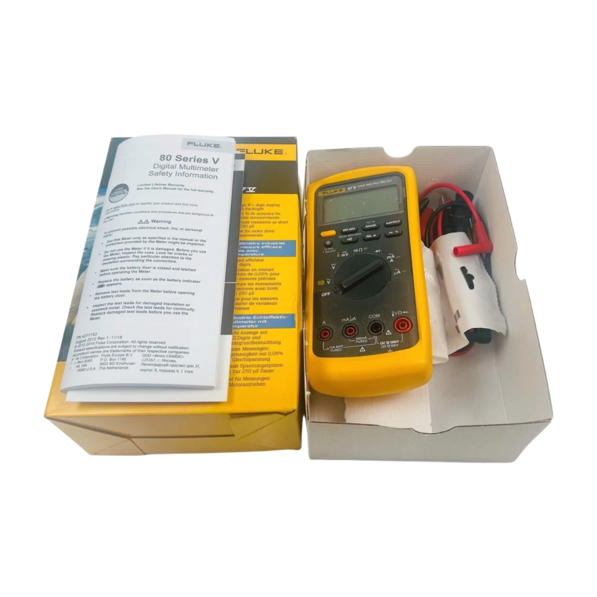 Fluke 87V Industrial True RMS Digital Multimeter 87-5 Brand New
Opens in a new window or tab