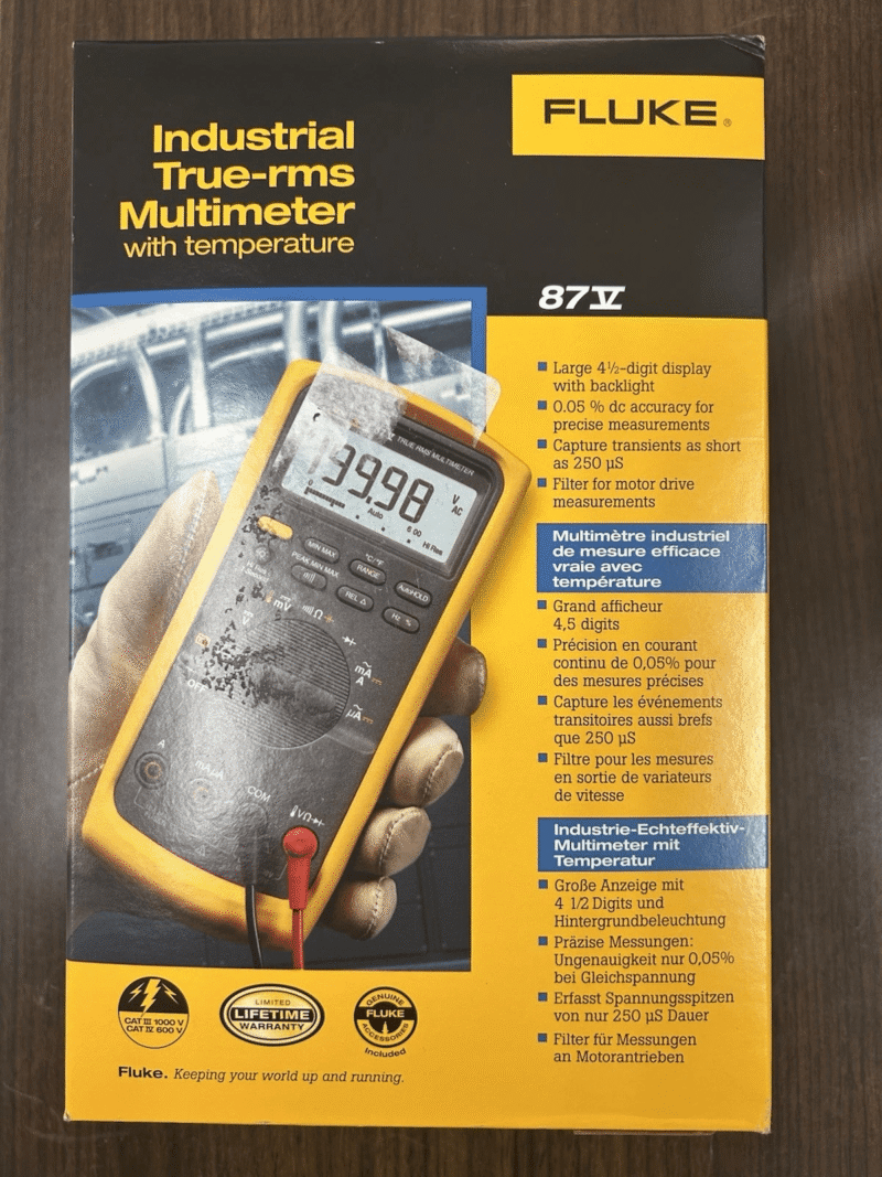 NEW LISTINGFLUKE 87-V INDUSTRIAL TRUE RMS DIGITAL MULTIMETER NEW IN BOX