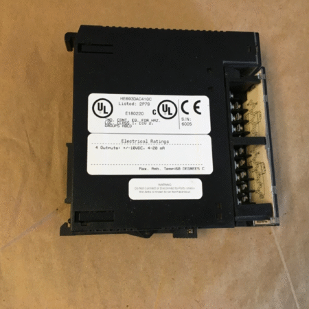 GE FANUC HE693DAC410C , 4 Outputs +/-1-VDC, 4-20mA Module Opens in a new window or tab