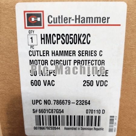New Eaton Circuit Breaker 50A 600V 3 Pole HMCPS050K2C DHL or Fedex