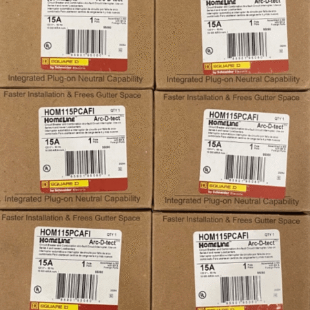 10PCS SQUARE D HOMELINE HOM115PCAFI HOM115PCAFIC 15A AFCI PLUG ON NEUTRAL NEW